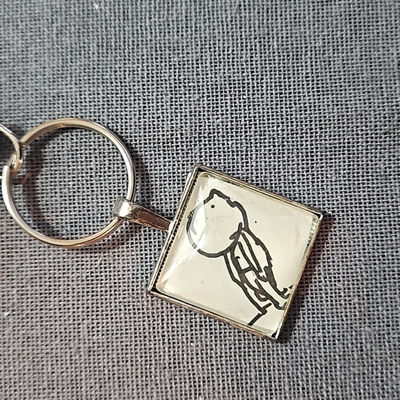 Children's book silverstein keyring art upcycled page ooak vintage - Picture 3 of 4